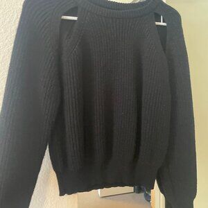 Black knit sweater